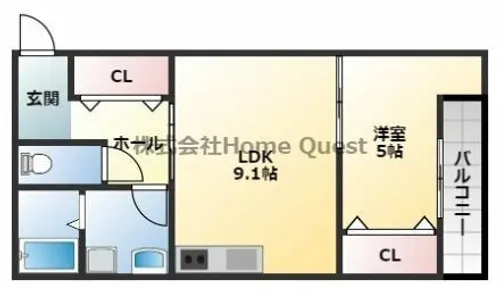 Act布施【3階】の間取り