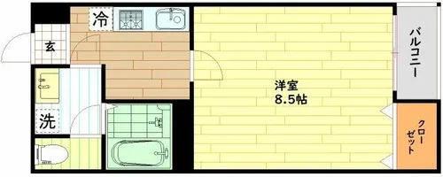 大阪府大阪市城東区野江2丁目【マンション】の間取り