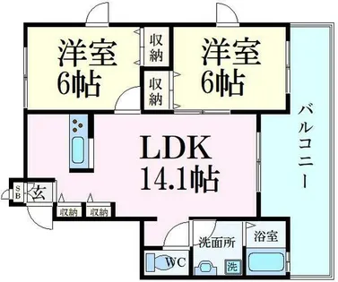 インパルス【1階】の間取り