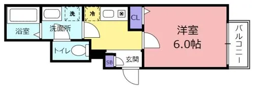 Belgique鴻池【1階】の間取り