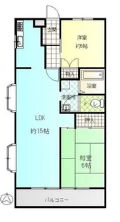 ゆたかハイツ【3階】の間取り