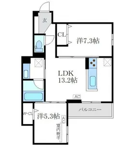 brilant【2階】の間取り