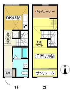 ヴァンクール【103号室】の間取り