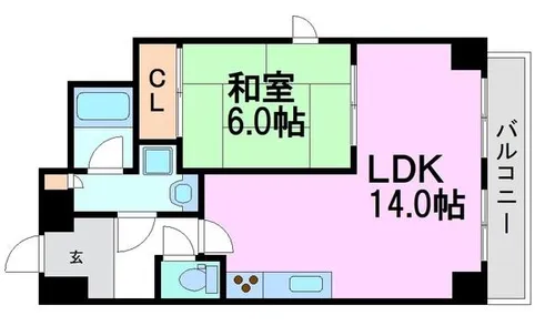 ルー・エーベル常光寺壱番館【5階】の間取り