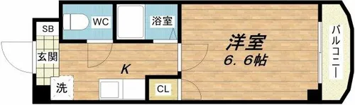 ドエル南本町【4階】の間取り