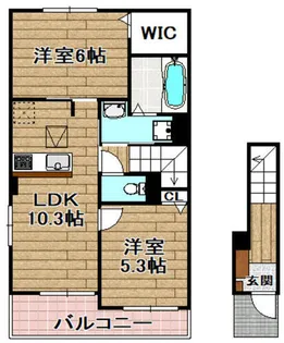 パインルーツⅠ【2階】の間取り