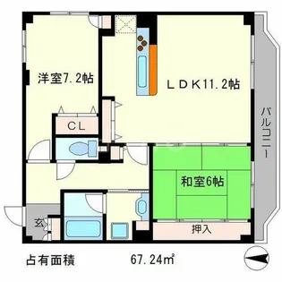 メゾン洛北【3階】の間取り