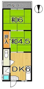 第3ミノコーポ【1階】の間取り