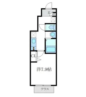 ヴェルデュールTomatsu【1階】の間取り
