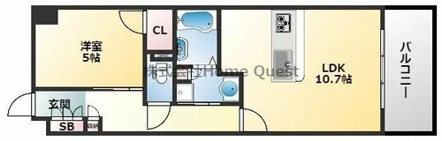 エスリード小阪プライムプレイス【3階】の間取り