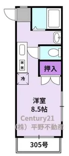 クラウンハイツ【2階】の間取り