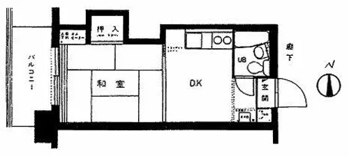 プラザハイツ24【5階】の間取り