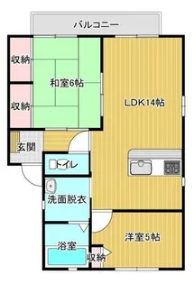 バリュージュ【B101号室】の間取り