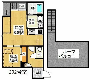 Grandtic名古屋山王【2階】の間取り