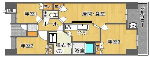 セルヴェール【4階】の間取り