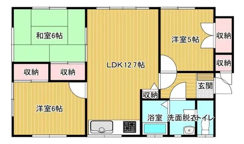 福岡県飯塚市口原【一戸建】の間取り