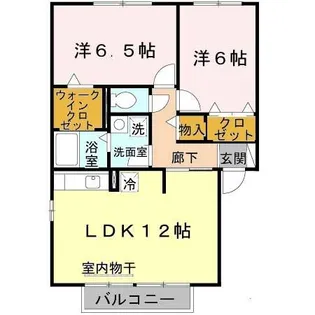 アルカディア A棟 栗東市高野【2階】の間取り