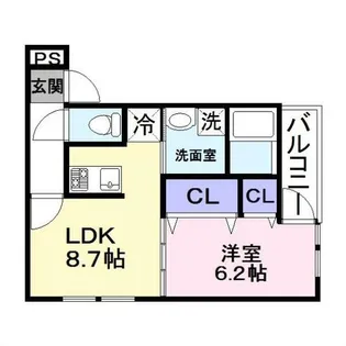 フジパレス鶴見7番館【1階】の間取り