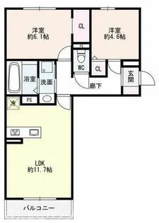 Grace Ark【1階】の間取り