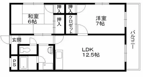 20HOUSE【1-E号室】の間取り