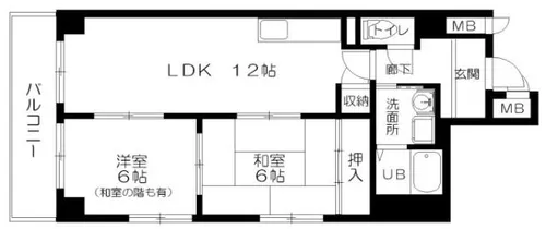 サントル西京【4階】の間取り
