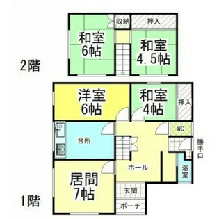 北海道厚岸郡厚岸町若竹4丁目【一戸建】の間取り
