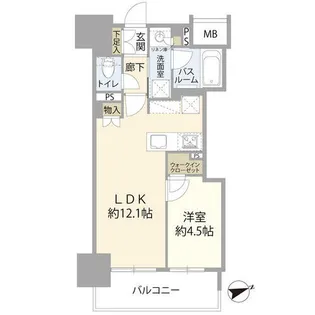 オープンレジデンシア池下THE ONE(0004169)【8階】の間取り