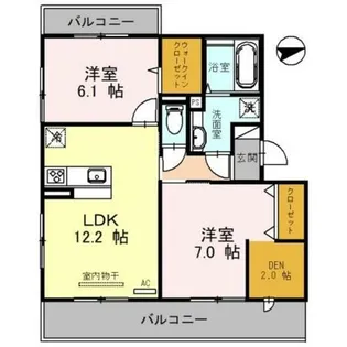 アデウ ウーノ【3階】の間取り