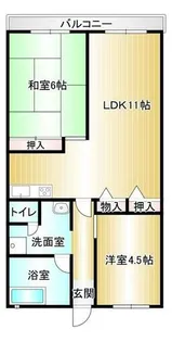 ダイマルコーポ【208号室】の間取り