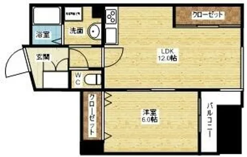 三恵上新庄ハイツ【4階】の間取り