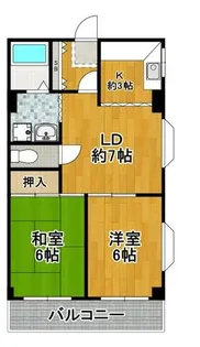 平和マンション【2階】の間取り