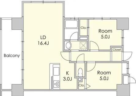 アペゼミマナ【405号室】の間取り
