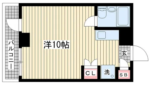 サニーパレス神陵台【206号室】の間取り