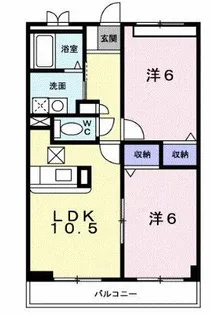 ローレル ハイツ【1階】の間取り