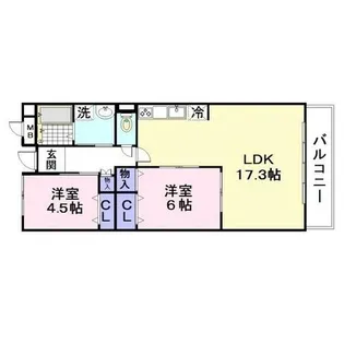 戴慶カーサグラシア【5階】の間取り