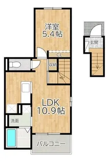 プリートカーサ【2階】の間取り