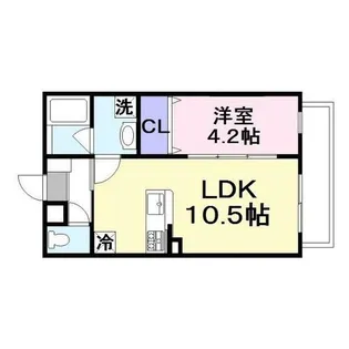 エマイユ鴻池【1階】の間取り
