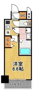 レジュールアッシュTAISHO LEGANT【3階】の間取り