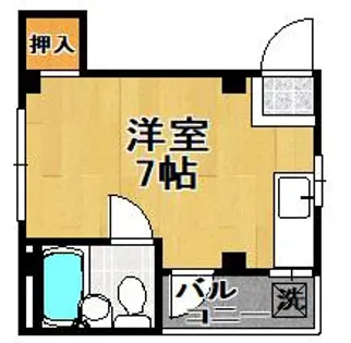 泉尾ハイム【4階】の間取り