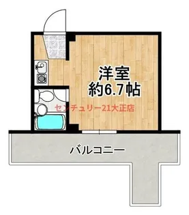 レガーレ大正【5階】の間取り