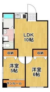 アネックスマンションパレス【3階】の間取り