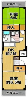 栄大正マンション【2階】の間取り