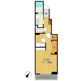 コンウィステリア【102号室】の間取り