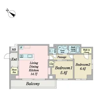 Monolith(モノリス)【0204号室】の間取り