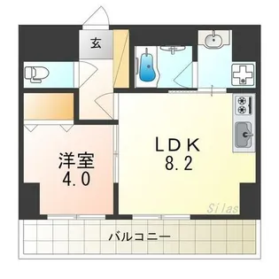 LUVIAS堺【6階】の間取り