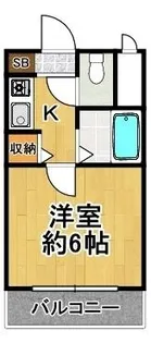 サンパークハイツ【2階】の間取り