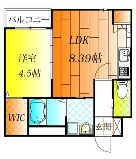 大阪府羽曳野市野々上5丁目【アパート】の間取り