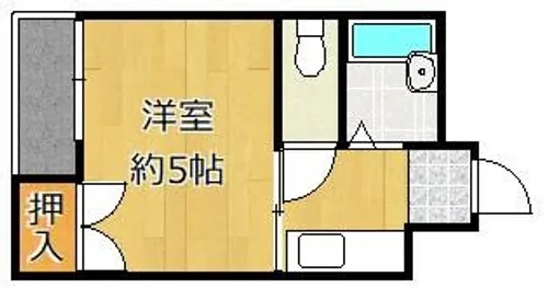 シャトレ幸神西【203号室】の間取り