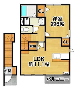 ハミングバード【2階】の間取り