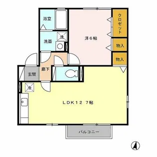 ヴィエント A【2階】の間取り